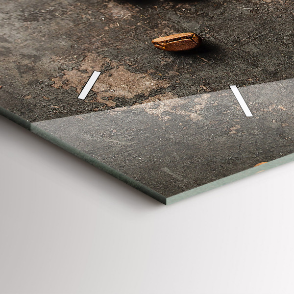 Horloge murale horizontale Un sac de grains de café