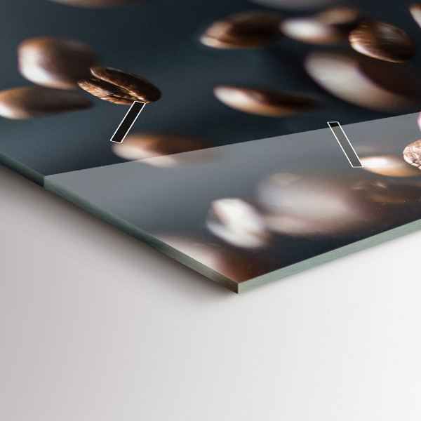 Horloge murale horizontale Café en grains