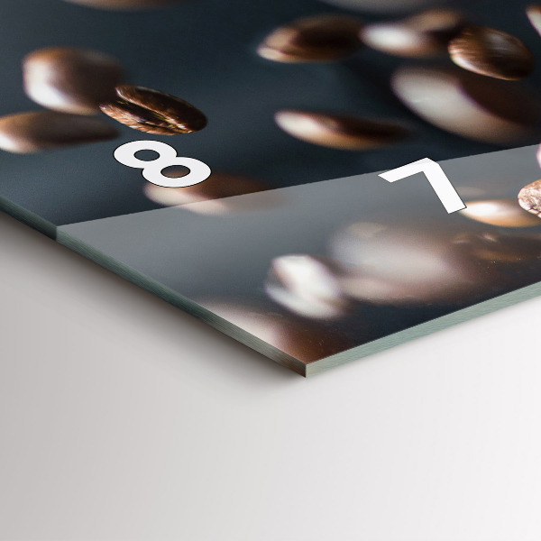 Horloge murale horizontale Café en grains