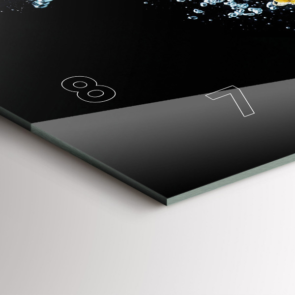 Horloge murale horizontale Ananas