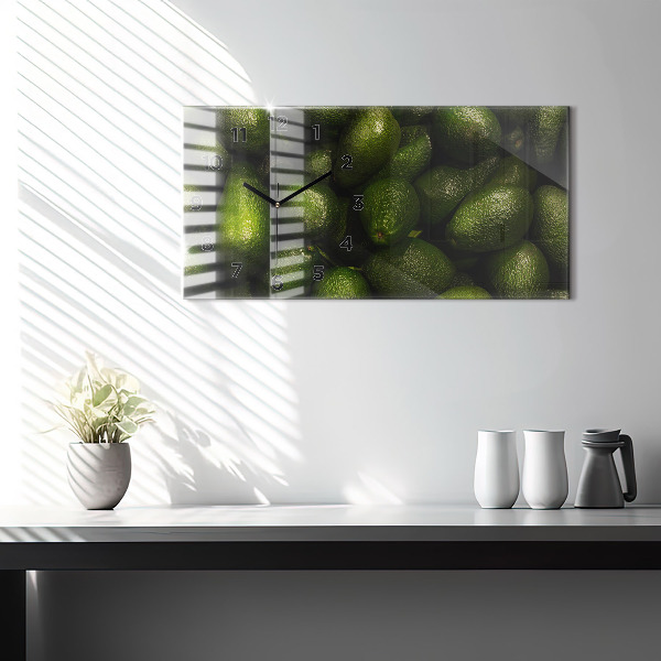 Horloge murale horizontale Avocat