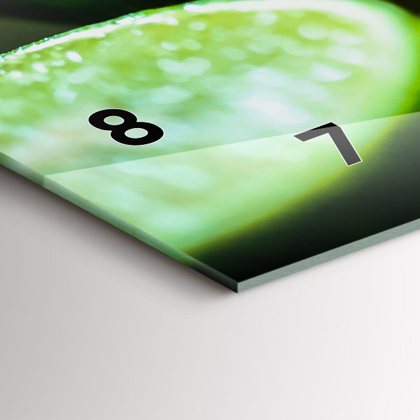 Horloge murale horizontale Quartiers de citron vert