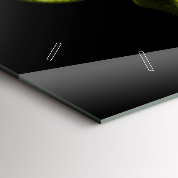 Horloge murale horizontale Citrons verts