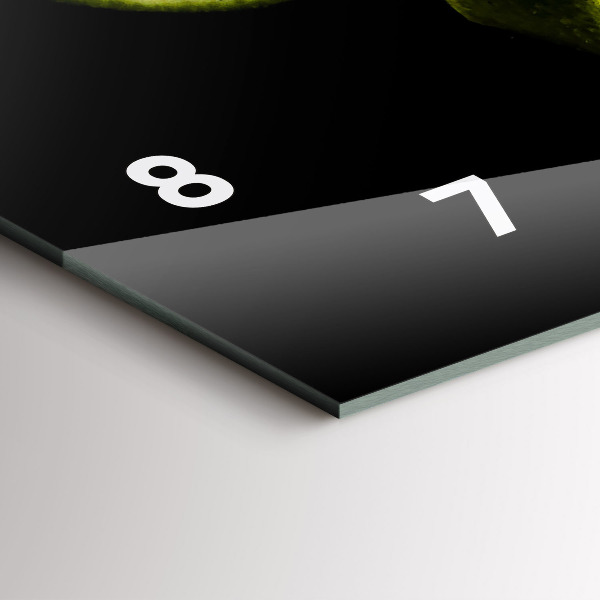 Horloge murale horizontale Citrons verts