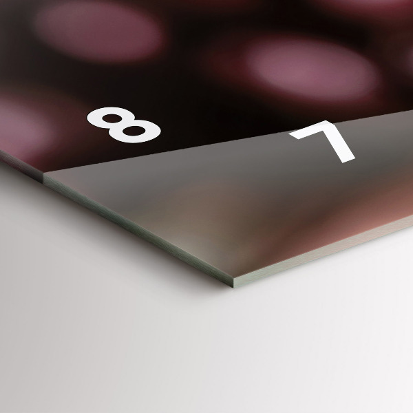 Horloge murale horizontale Un verre de vin rouge