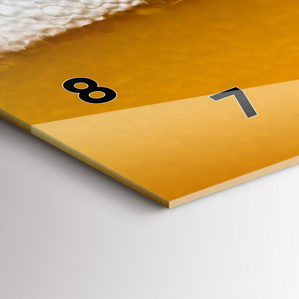 Horloge murale horizontale Gros plan sur la bière