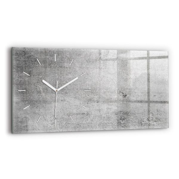 Horloge murale horizontale Mur brut