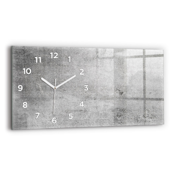 Horloge murale horizontale Mur brut