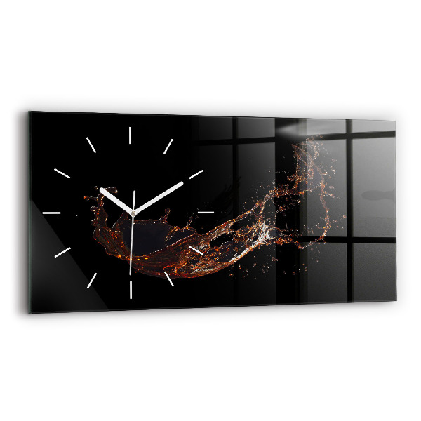 Horloge murale horizontale Boisson renversée
