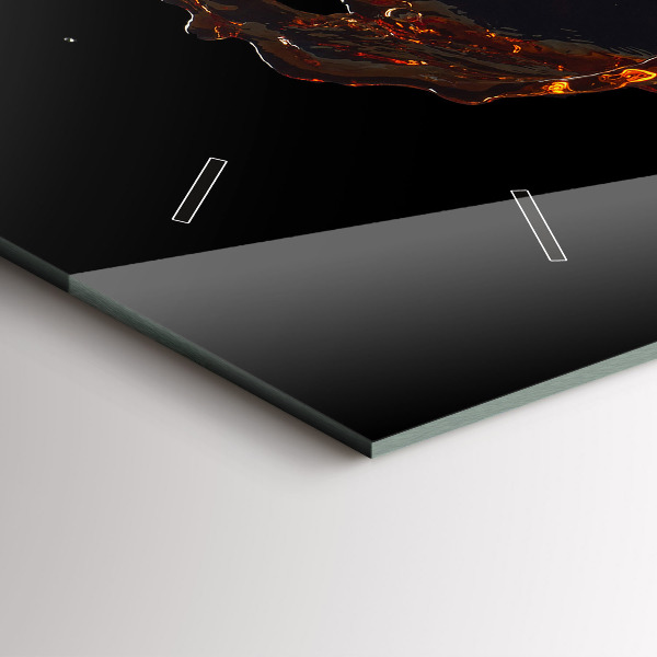 Horloge murale horizontale Boisson renversée