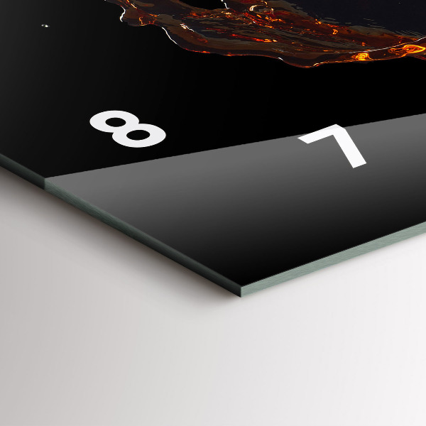 Horloge murale horizontale Boisson renversée