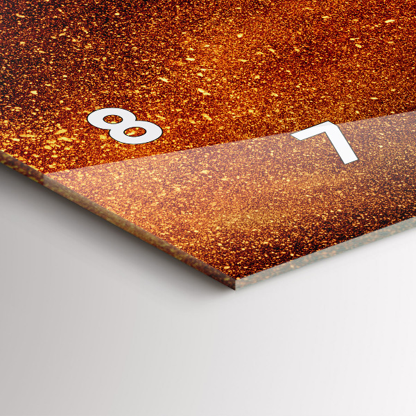 Horloge murale horizontale Piments