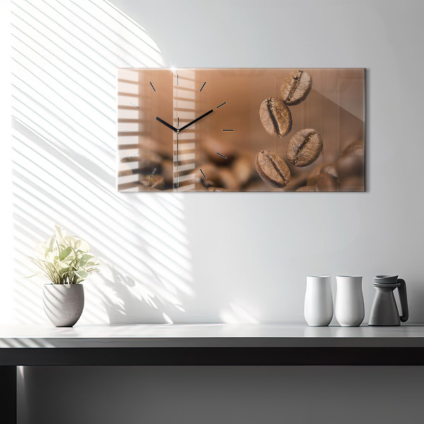 Horloge murale horizontale Couleurs abstraites