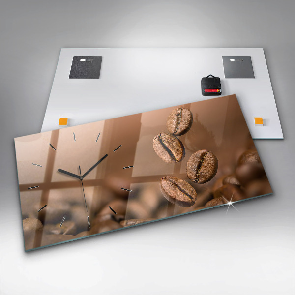 Horloge murale horizontale Couleurs abstraites