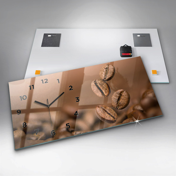 Horloge murale horizontale Couleurs abstraites