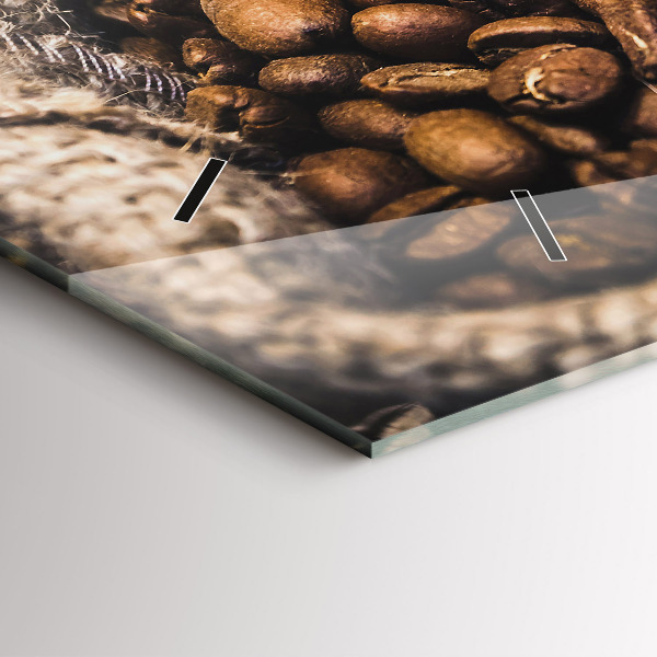 Horloge murale horizontale Sacs de café