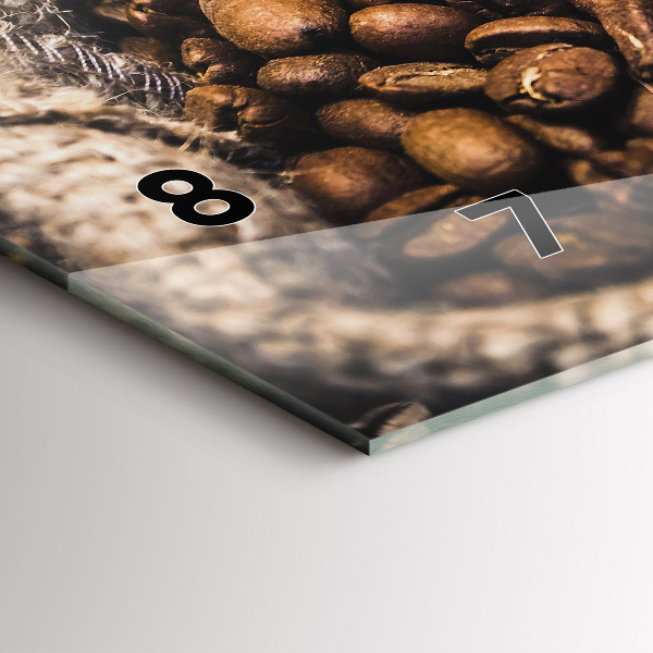 Horloge murale horizontale Sacs de café