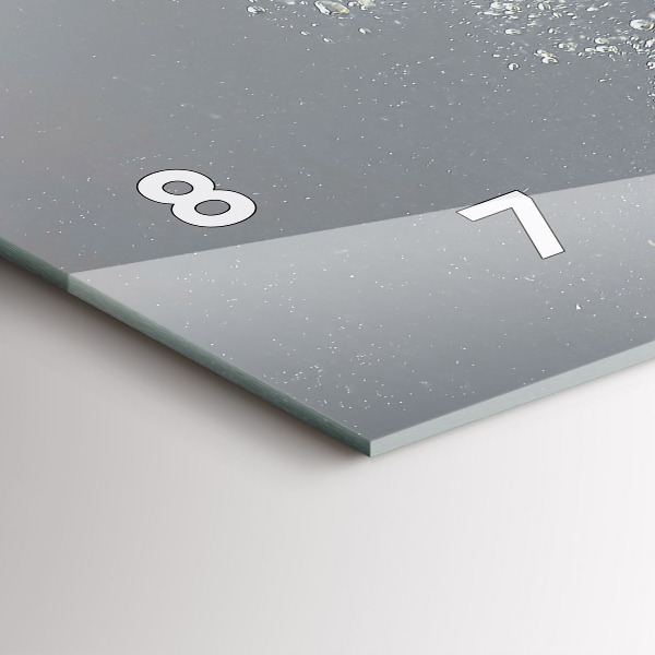 Horloge murale horizontale 'Agrumes dans l''eau'