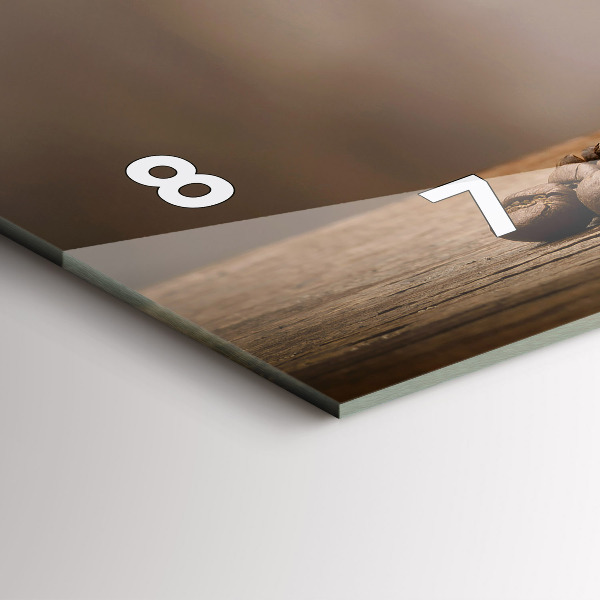 Horloge murale horizontale Une tasse de café