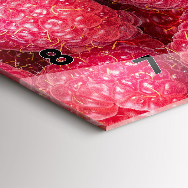 Horloge murale horizontale Myrtilles et framboises