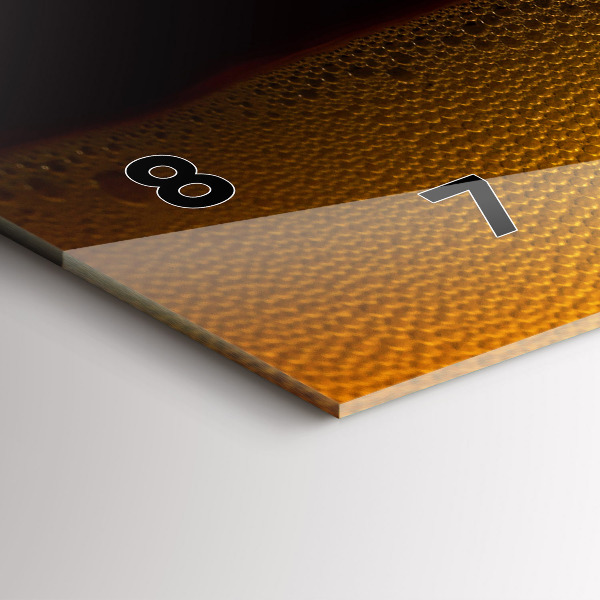 Horloge murale horizontale 'du jus d''orange'