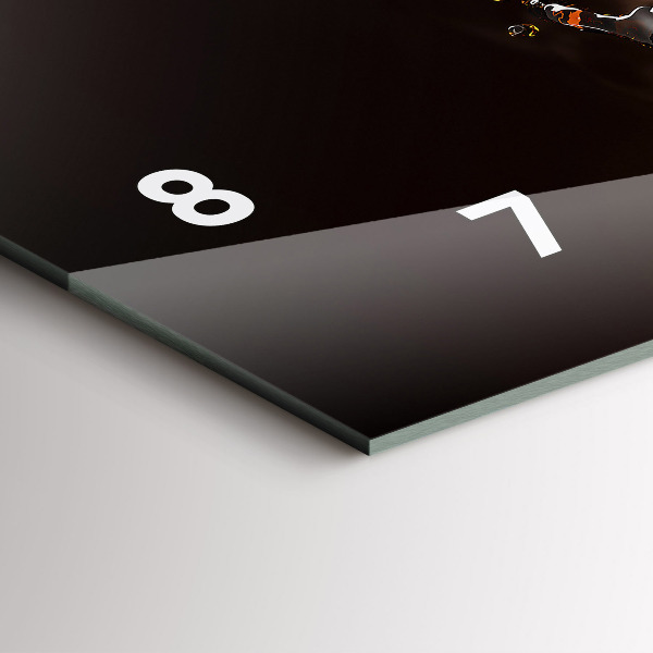 Horloge murale horizontale Café chaud