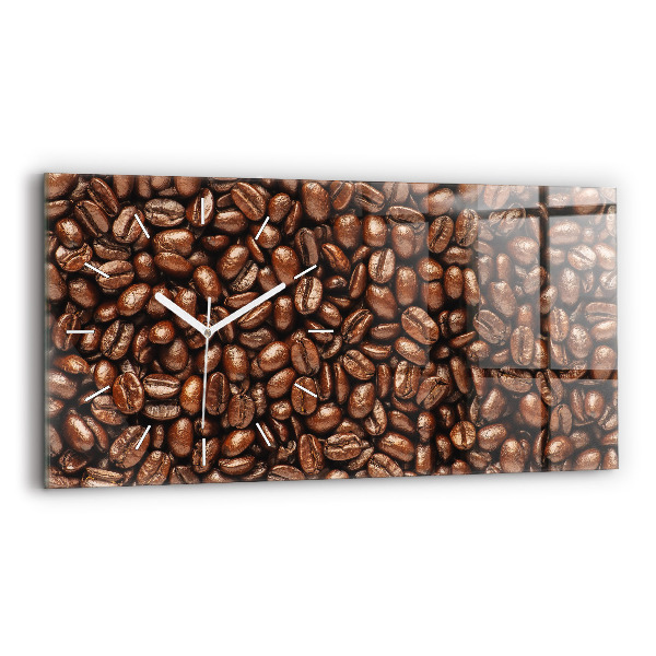 Horloge murale horizontale Café en grains