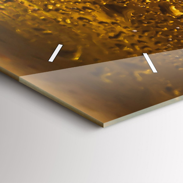 Horloge murale horizontale Une chope de bière