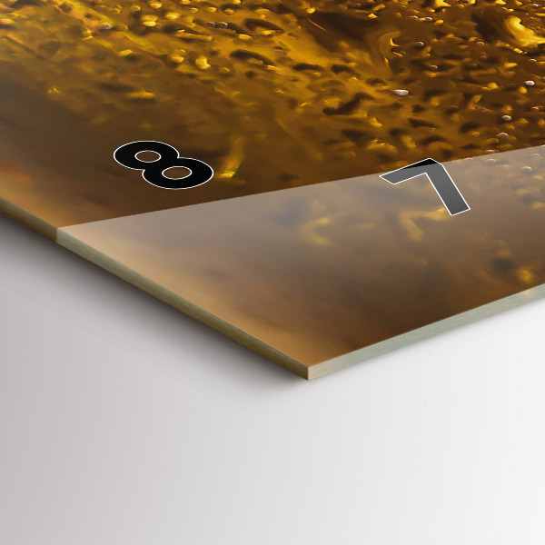 Horloge murale horizontale Une chope de bière