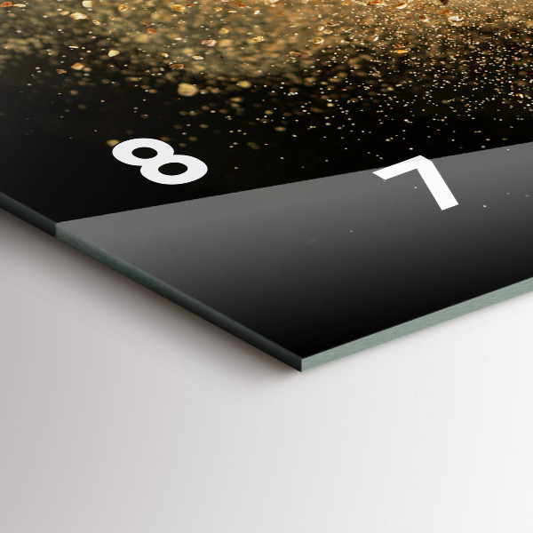 Horloge murale horizontale Épices dispersées