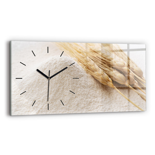 Horloge murale horizontale Farine