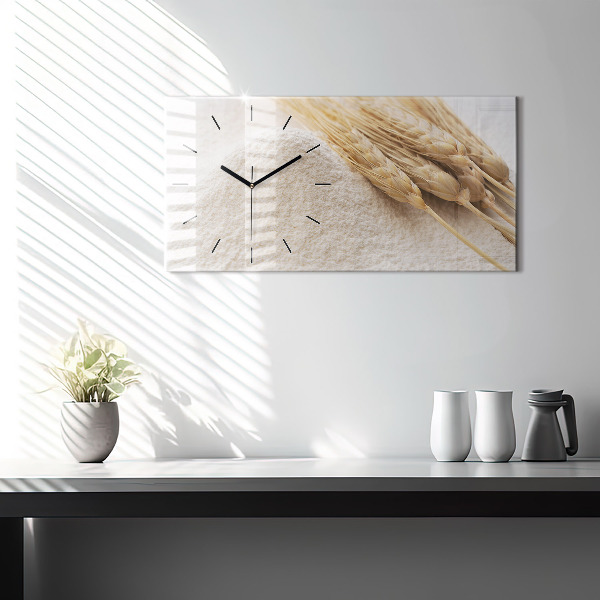 Horloge murale horizontale Farine
