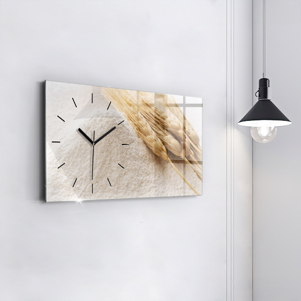 Horloge murale horizontale Farine
