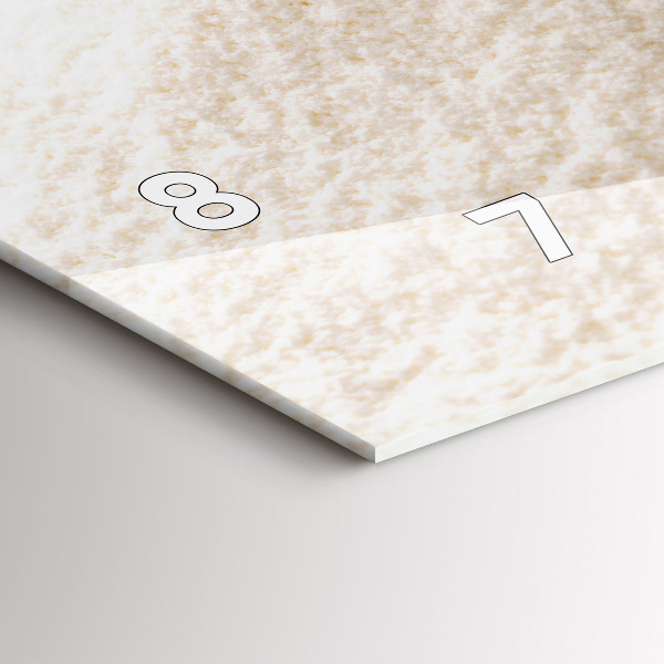 Horloge murale horizontale Farine