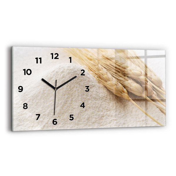 Horloge murale horizontale Farine