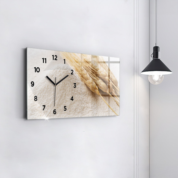 Horloge murale horizontale Farine
