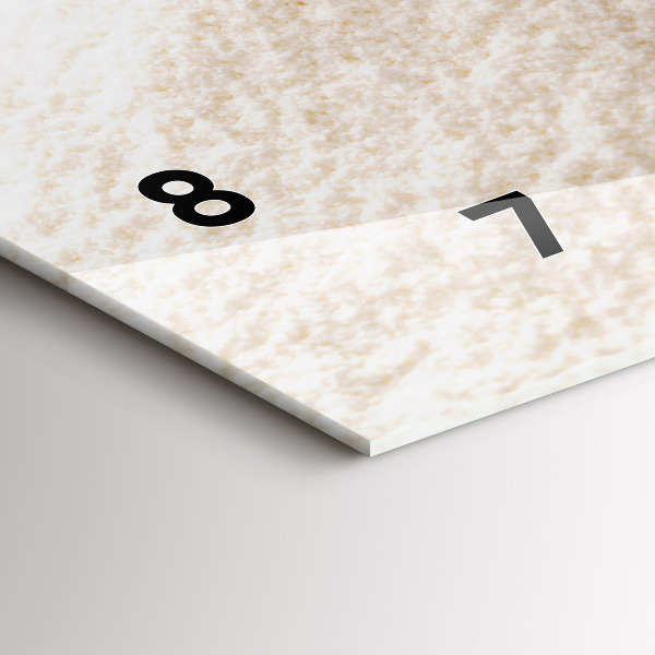 Horloge murale horizontale Farine