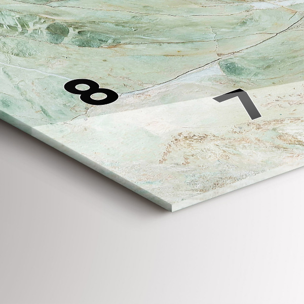 Horloge rectangulaire horizontale Texture de pierre de marbre