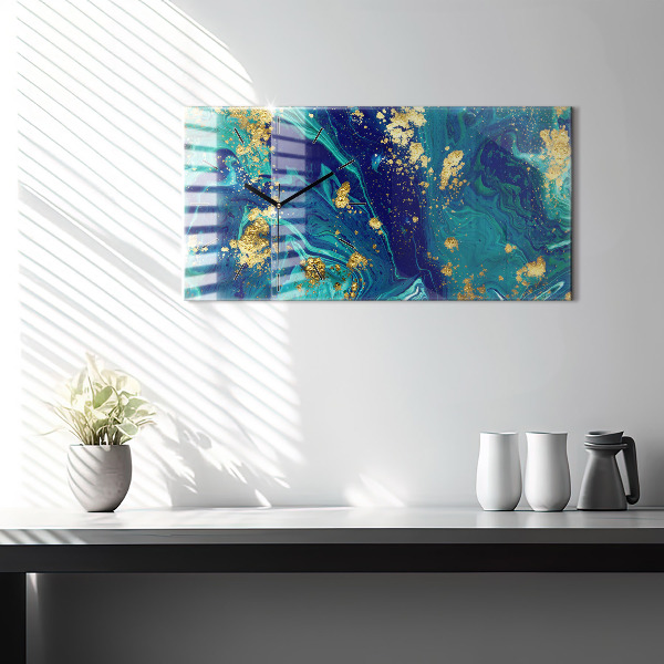 Horloge rectangulaire horizontale Abstraction moderne