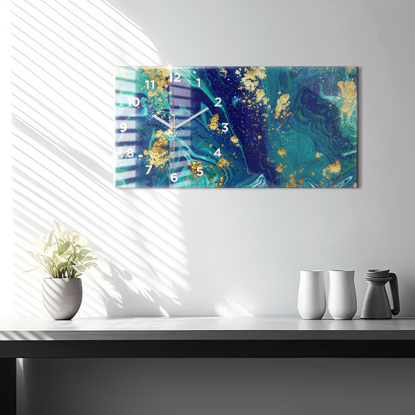 Horloge rectangulaire horizontale Abstraction moderne