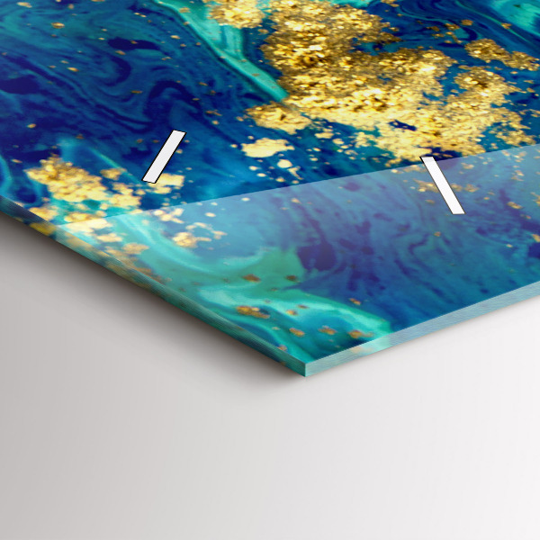 Horloge rectangulaire horizontale Abstraction moderne