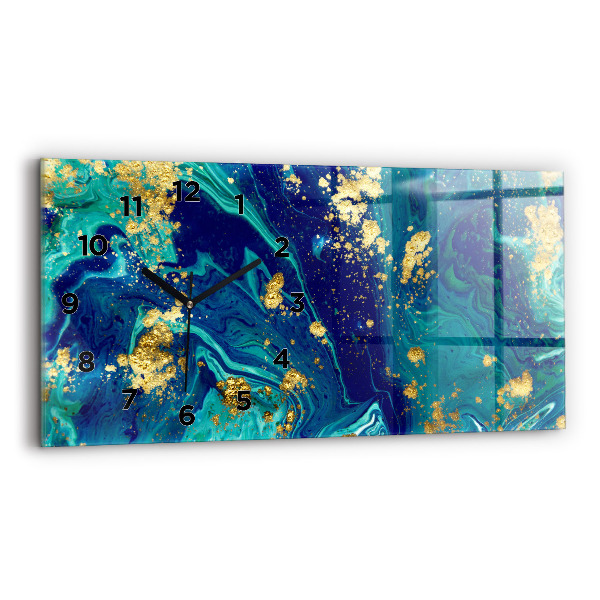 Horloge rectangulaire horizontale Abstraction moderne