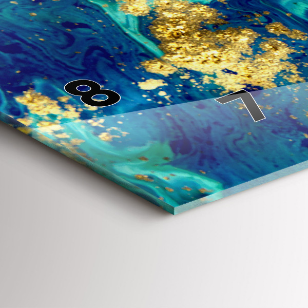 Horloge rectangulaire horizontale Abstraction moderne