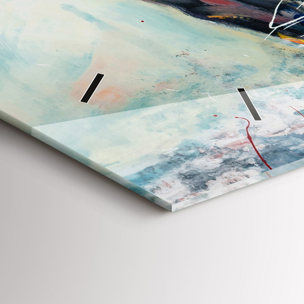 Horloge murale horizontale Illustration de chevaux au galop