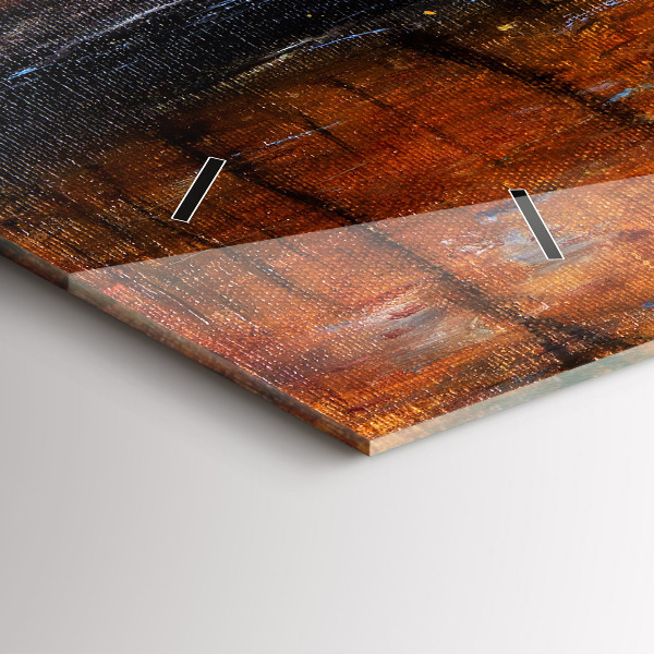 Horloge murale horizontale Art artistique