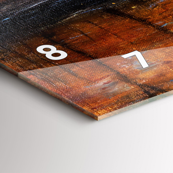 Horloge murale horizontale Art artistique