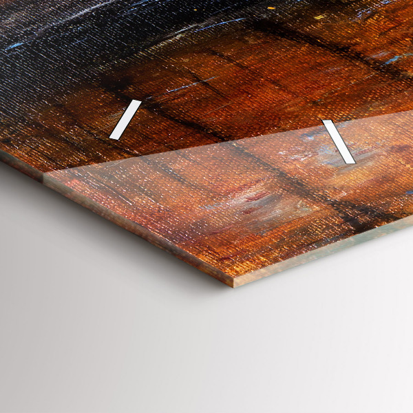 Horloge murale horizontale Art artistique