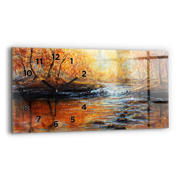 Horloge murale horizontale Art artistique