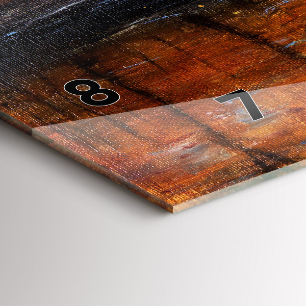 Horloge murale horizontale Art artistique