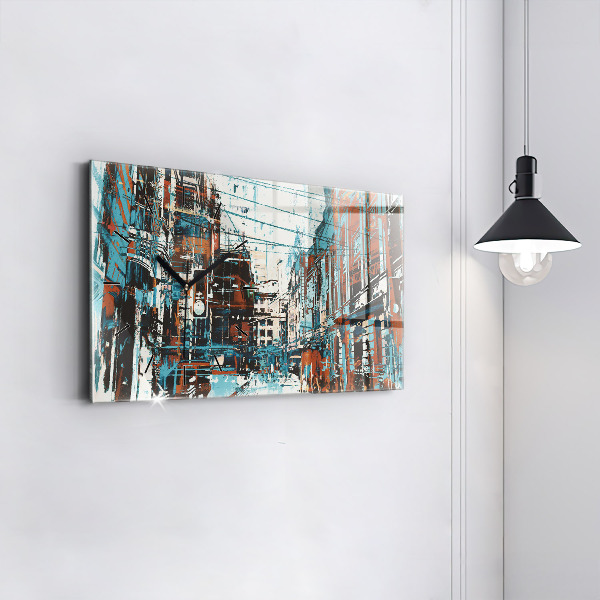 Horloge rectangulaire horizontale Art de rue